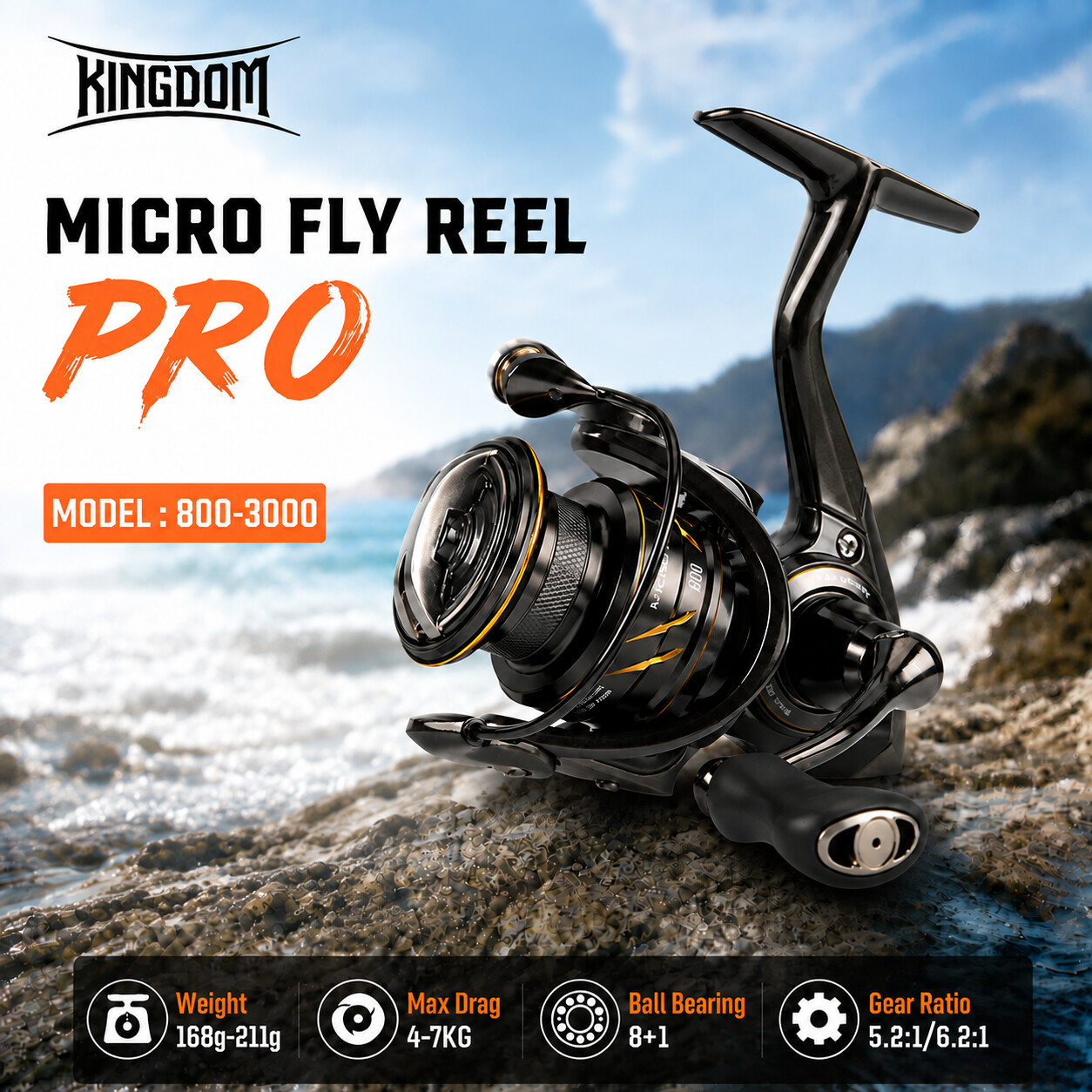 Abu Garcia Reel Revo - Kingdom Micro Fly Pro Balıkçılık Spinning