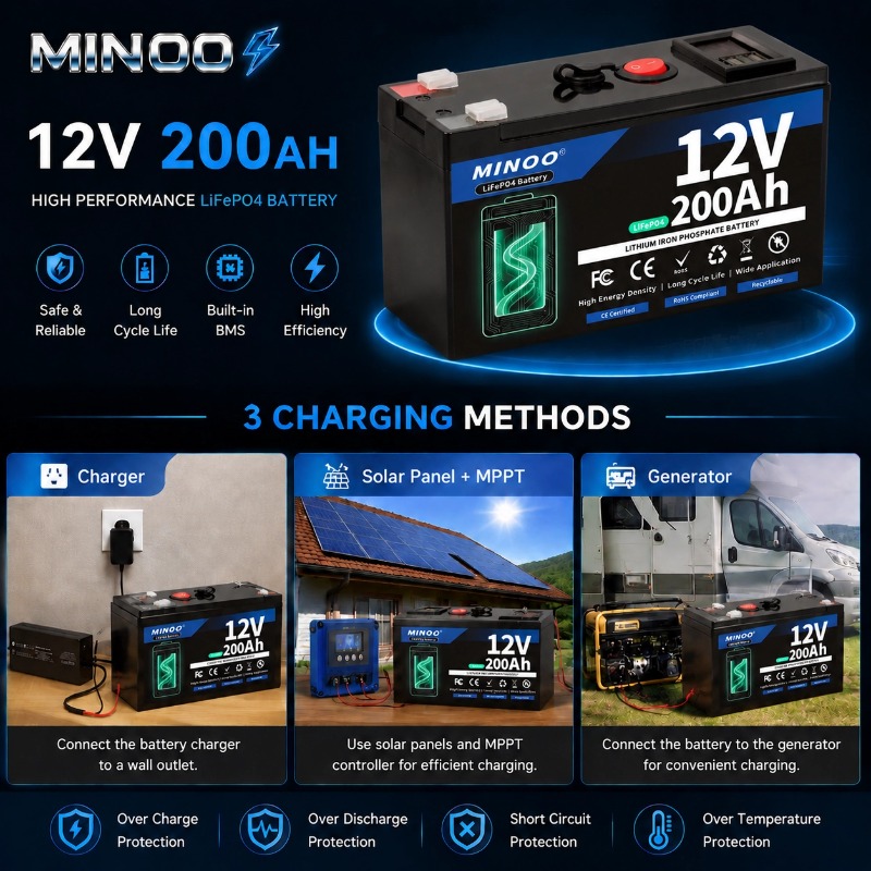 12V 200Ah LiFePO4 Batarya, Der - Fish Finder Charger incelemesi ve fiyatı