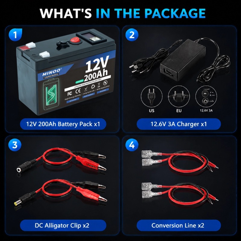 12V 200Ah LiFePO4 Batarya, Der - Fish Finder Charger incelemesi ve fiyatı